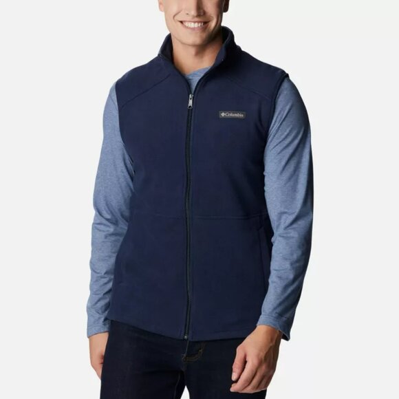 Columbia Other - NWOT Columbia Men's Castle Dale Fleece Vest in collegiate navy - size medium